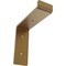 Ekena Millwork Steel Truss Shelf Bracket, Hammered Gold 2"W x 6"D x 6 1/4"H BKTM02X06X06TSHGO - alternate 1